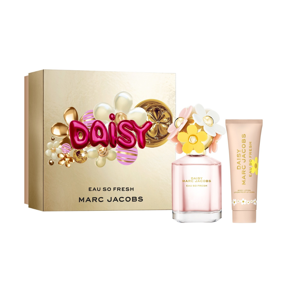Marc Jacobs Daisy Eau So Fresh 2-Piece Gift Set for Women | Includes 2.5 oz Eau de Toilette & 2.5 oz Body Lotion