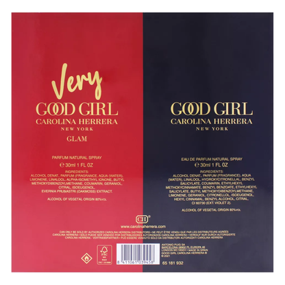 Carolina Herrera Mini Fragrance Duo Gift Set for Women - Good Girl EDP 1.0 oz & Very Good Girl Glam EDP 1.0 oz