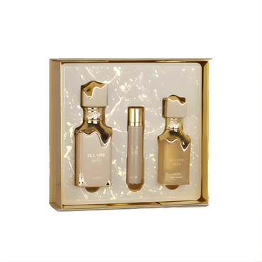 Lattafa Eclaire 3-Piece Gift Set – Unisex Eau de Parfum & Hair Mist