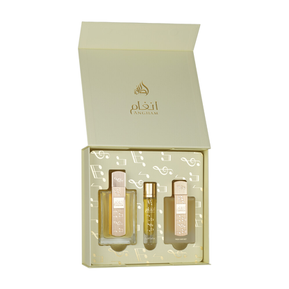 Lattafa Angham 3-Piece Gift Set – Unisex Eau de Parfum & Hair Mist