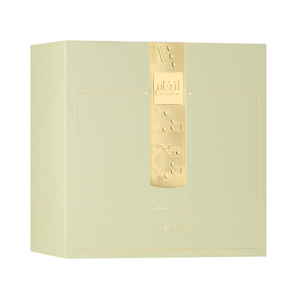 Lattafa Angham 3-Piece Gift Set – Unisex Eau de Parfum & Hair Mist