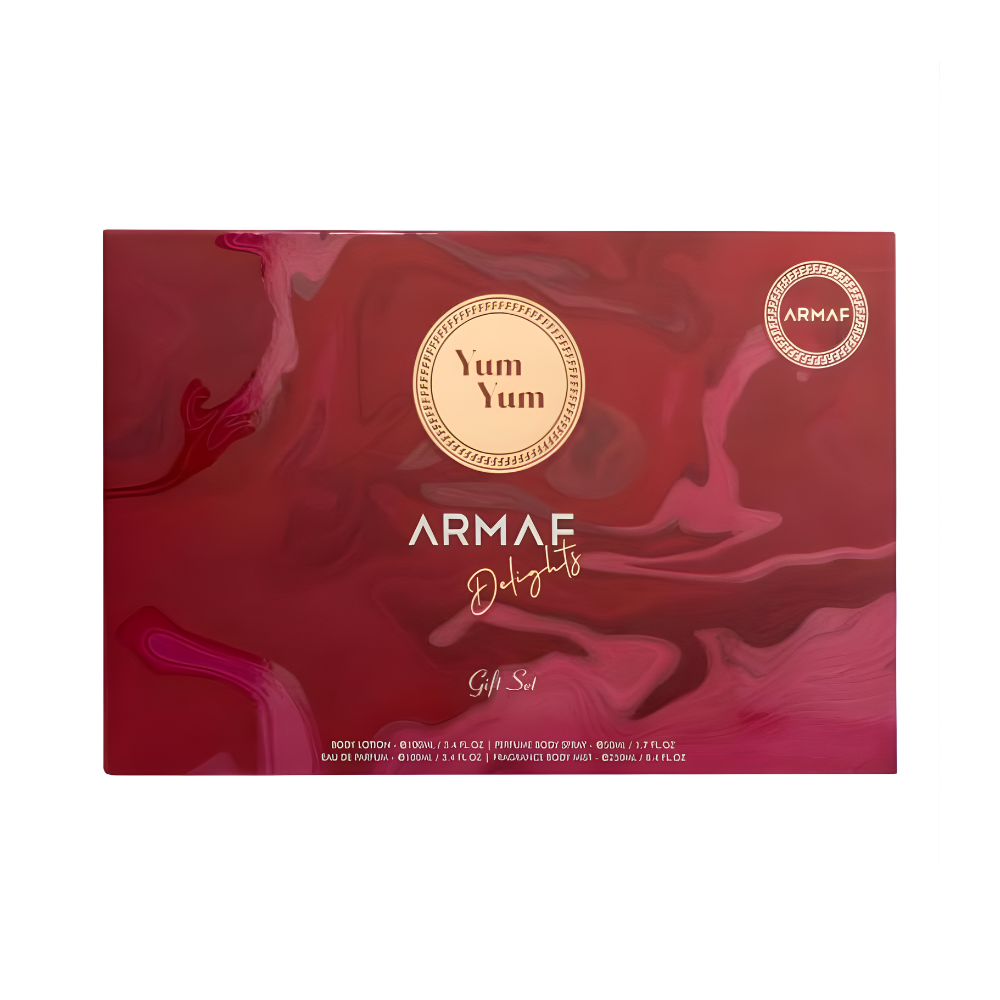 Armaf Yum Yum for Women 4-Piece Gift Set | Eau De Parfum, Body Lotion, Body Mist & Body Spray