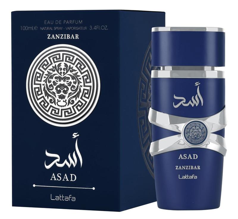 Lattafa Asad Zanzibar for Men Eau de Parfum Spray 3.4 Oz Fragrance Perfume