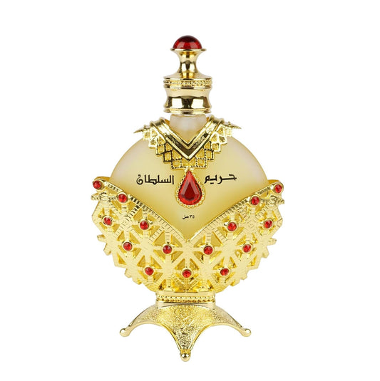 KHADLAJ Hareem Al Sultan Gold Perfume Oil Concentrated for Women, 1.18 Oz / 35 ml