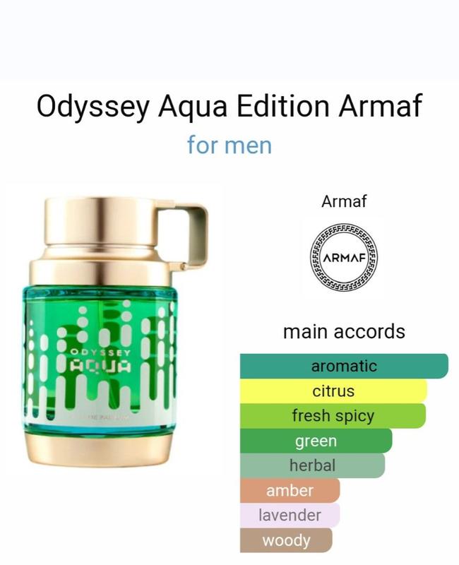 Armaf Odyssey Aqua Eau De Parfum For Men 3.4 Oz