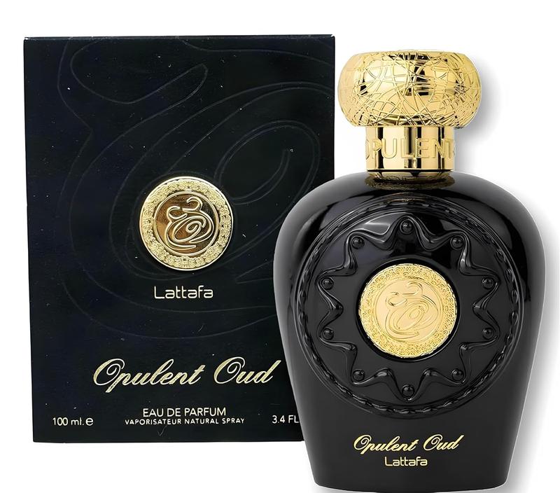 Lattafa Opulent Oud Eau de Parfum Unisex Spray, 3.4 Oz - Exotic and Warm Notes