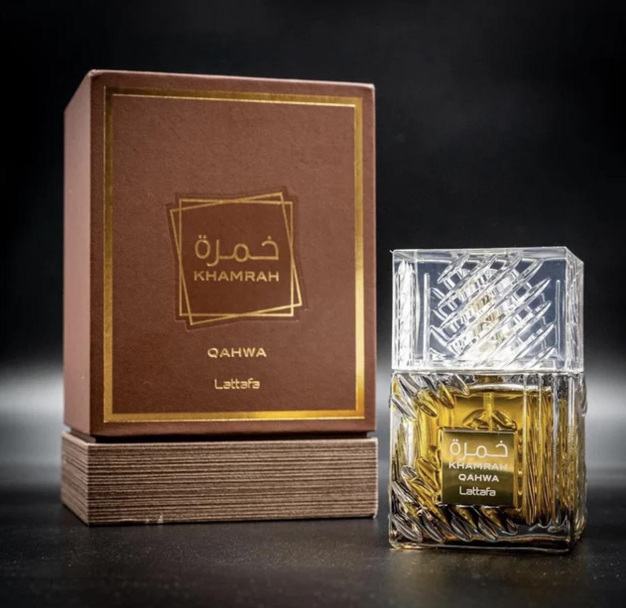 Lattafa Khamrah Qahwa EDP Perfume Unisex Spray 3.4 Oz