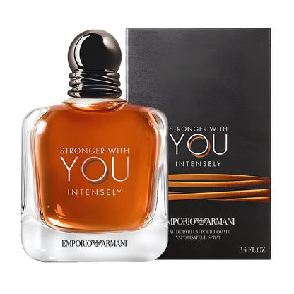 Armani Emporio Stronger With You Intensely for Men Eau de Parfum Spray 3.4 Oz / 100ml - Luxury Designer Fragrance for men