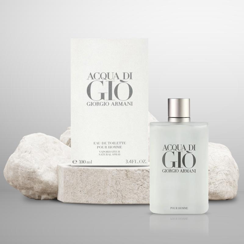 Acqua Di Gio Men Eau De Toilette Spray by Giorgio Armani - 3.4 Oz / 100 Ml