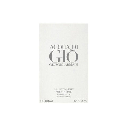 Acqua Di Gio Men Eau De Toilette Spray by Giorgio Armani - 3.4 Oz / 100 Ml