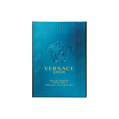 Versace Eros Eau de Toilette Spray for Men 3.4 Oz / 100 Ml - Timeless Masculine Fragrance