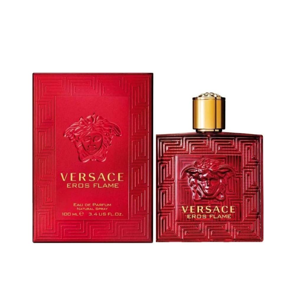 Versace Eros Flame Eau de Parfum for Men 3.4 Oz / 100 Ml Spray - Warm, Spicy, Woody Fragrance