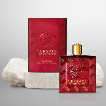 Versace Eros Flame Eau de Parfum for Men 6.7 Oz / 200 Ml - Full-Size Warm & Spicy Fragrance