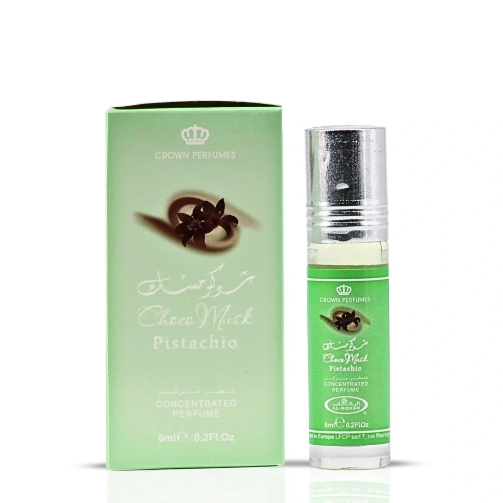 Al Rehab Choco Musk Pistachio Perfume Oil 6ml (0.2 oz) Unisex