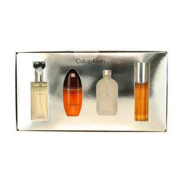 Calvin Klein 4-Piece Mini Variety Set for Women 0.5 oz Each | Eternity, Obsession, CK One, Escape